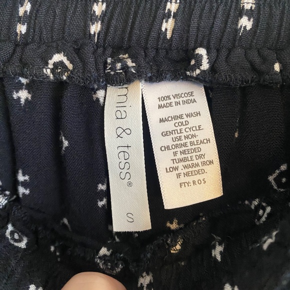 Mia & Tess Straight Leg Stretchy Waist 100% Viscose Pants - Picture 4 of 6